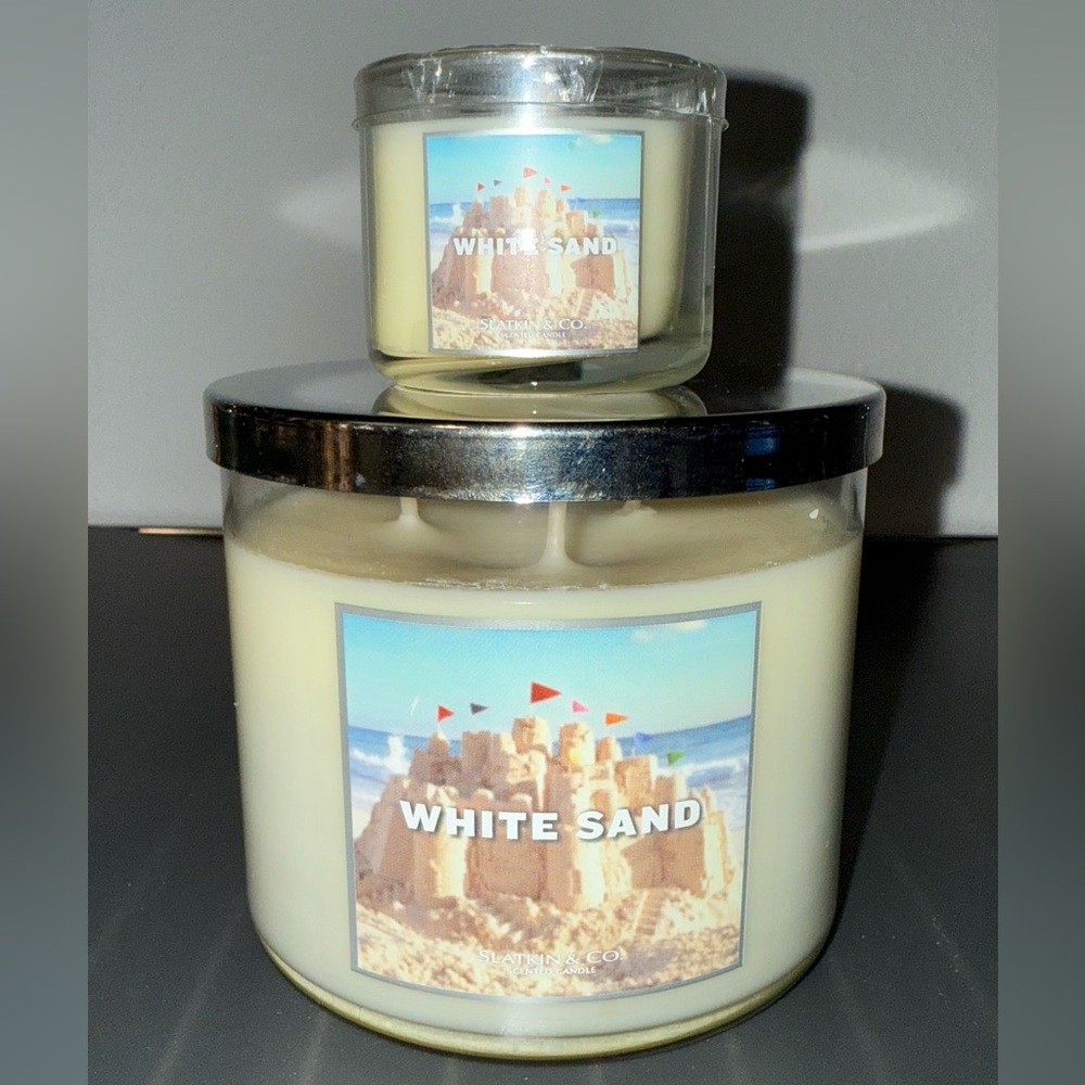 Slatkin White Sand Candles
🏖️3WICK & MINI DUO🏖️
~RARE & HTF~